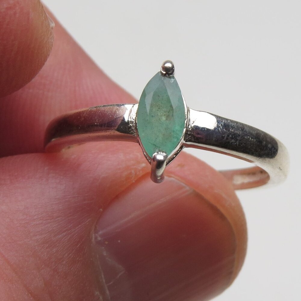 Emerald *925 Sterling Silver Ring